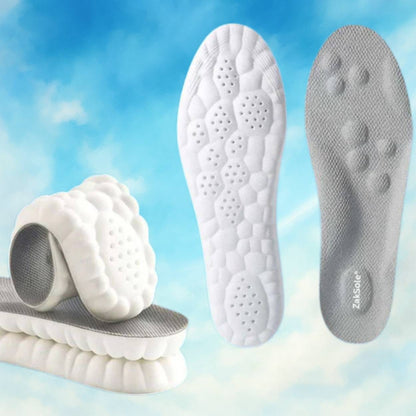 White and gray shoe insoles 