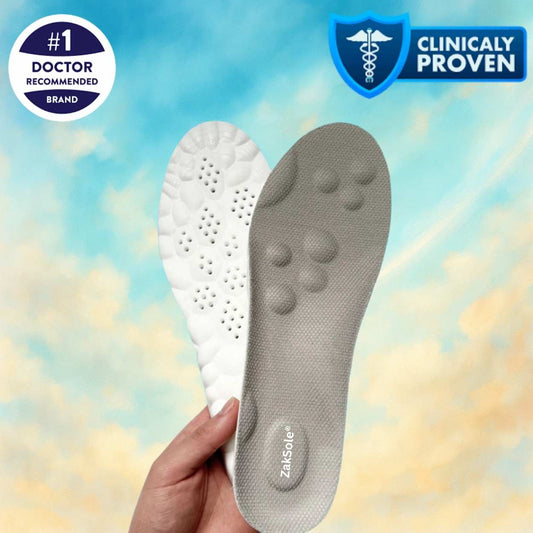 Zensole insoles held by a hand